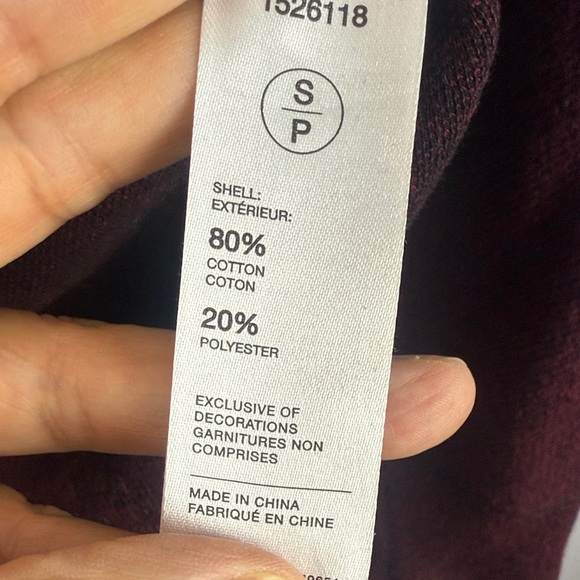 Robert Graham Men's Burgundy Cotton Blend Long Sleeve Mock Neck 1/4 Zip Pullover - Picture 8 of 9